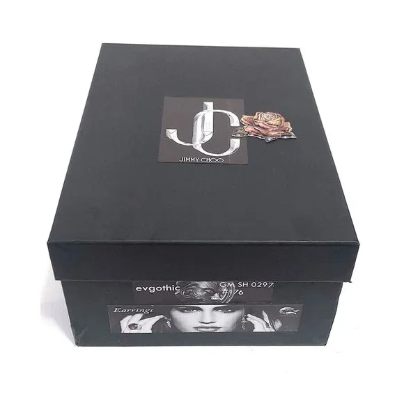 Jimmy Choo Mayner 130 Orange Glitter Women US 7 EU 37 Ankle Strap Sandals - Picture 9 of 9